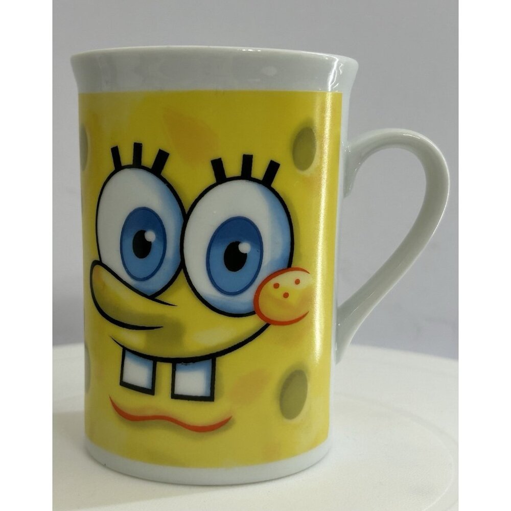 SpongeBob SquarePants Cartoon Coffee Mug Viacom 2010 Nickelodeon Funny 2 Sided - Picture 2 of 8